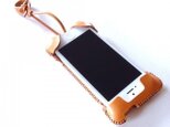 iPhone 5s cawa wallet jacket＋／飴色の画像