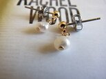 ご予約品【SALE】淡水パールtinyピアス