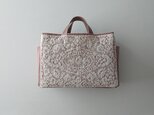 antique france lace bag [smoke pink]