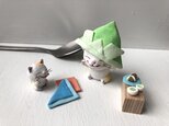 （再販）カブト大きめ猫さんコンビ受注制作の画像