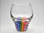 虹のグラスの画像