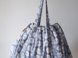 Hand block print bag / hanaの画像