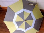 手織り布の日傘～草木染・綿～の画像