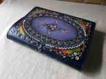 単行本サイズブックカバー  牛革拭き染め
