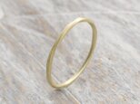 つや消し ブラスツイストリング 1.0mm幅 マット 真鍮｜BRASS RING 指輪 シンプル アクセサリー｜189の画像