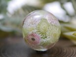 『オリーブ花玉』 ガラス とんぼ玉　の画像