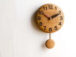～手作り木製振り子時計～（18cm）の画像