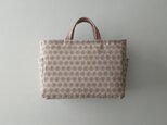 flower linen tote (italian fabric)