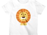 ライオン　Tシャツ／カットソー　キッズ　フリーサイズ　アパレル／アニマルモチーフの画像