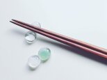 Chopstick Rest for two / White and Greenの画像