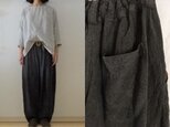 【受注制作】炭染めリネン Bigパンツ〈S・Мsize〉の画像