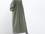 26色展開　コットン　ふんわり　キャザー　ゆったり　ロングシャツワンピース　♪オーダーサイズ可の画像