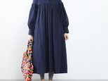 （再販×2）26色展開　コットン　ふんわり　キャザー　ゆったり　ロングシャツワンピース　♪オーダーサイズ可の画像