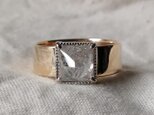 スパークリングホワイトシルバーカラーナチュラルダイヤモンドリングの画像