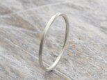 つや消し シルバーツイストリング 1.0mm幅 マット シルバー950｜SILVER RING 指輪 シンプル｜187の画像