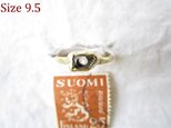 【再販】真鍮　ハーキマーダイヤモンド　カケラ　リングの画像