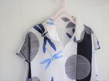 爽やか浴衣のブラウス 本染め浴衣 トンボの画像