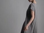 【wafu】Linen Flare Dress リネン ワンピース やや薄地 /鈍色(にびいろ) a019d-nib1の画像