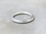 つや消し シルバーラウンドプレーンリング 2.5mm幅 マット ｜SILVER RING｜262の画像