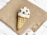陶ブローチ 魅惑のミルクアイスの画像