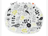 「Home is where the Heart is」ジクレー版画　20.3cm x 25.4cmの画像