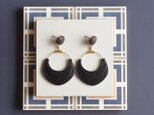 Tosaka【レザーピアス/イヤリング 】"black"