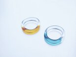 Colored simple Ring / AM / GR / BKの画像