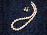 cotton pearl ＆ロンデル necklaceの画像