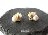 【m様オーダー品】*bijou pierce-white- npの画像