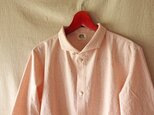 チョコンアシンメトリーカラーシャツ(桜杢) unisex Sの画像