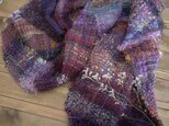 手織り ボリュームストール　秋冬糸の画像