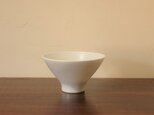 磁器白マット釉　飯碗　小の画像