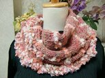 ♪花hana花♪メビウス編みストール♪ピンクの画像