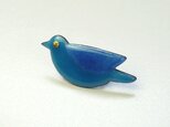 七宝焼ブローチ 青い鳥 (水色)の画像