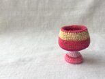 knit glass/　ピンクグラデーションの画像