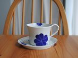 幸せの青いクローバー　カップ＆ソーサー
