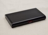 名刺入れ　黒漆朱漆