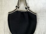 【訳あり】『hibi』Granny Bag（Black & Beige）の画像