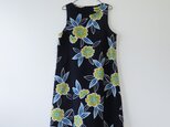 Y様ご予約品*浴衣リメイク*花模様浴衣のワンピース(Lサイズ)