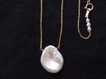 【K14gf】Petal Pearl／White【Long】花びらパールのネックレス