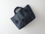 nylon eco bag (black ribbon)