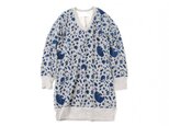 v neck sweat one-piece 冬眠 (blue)の画像