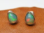 wanwan様オーダー品 オパールピアス しずく 【silver】の画像