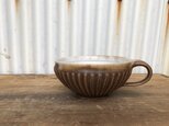 スープカップ　茶の画像