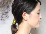 【美容師が考えたポニーフックレザー 「このは 」】カーキ/ポニーフック(ヘアフック・ヘアカフ)の画像