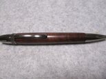 カシミールローズウッド　縮杢　木地仕上げ　回転式ロングパトリオットボールペン　　の画像