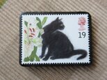 イギリス　猫切手ブローチ 6546の画像