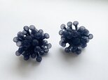 【オーダー品】Quguriピアス「Spores 藍闇」の画像