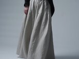 【wafu】Linen Pants 袴(はかま)パンツ/亜麻ナチュラル b002k-amn1の画像