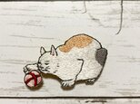 手刺繍ブローチ＊三代 歌川広重「百猫画譜」よりの画像